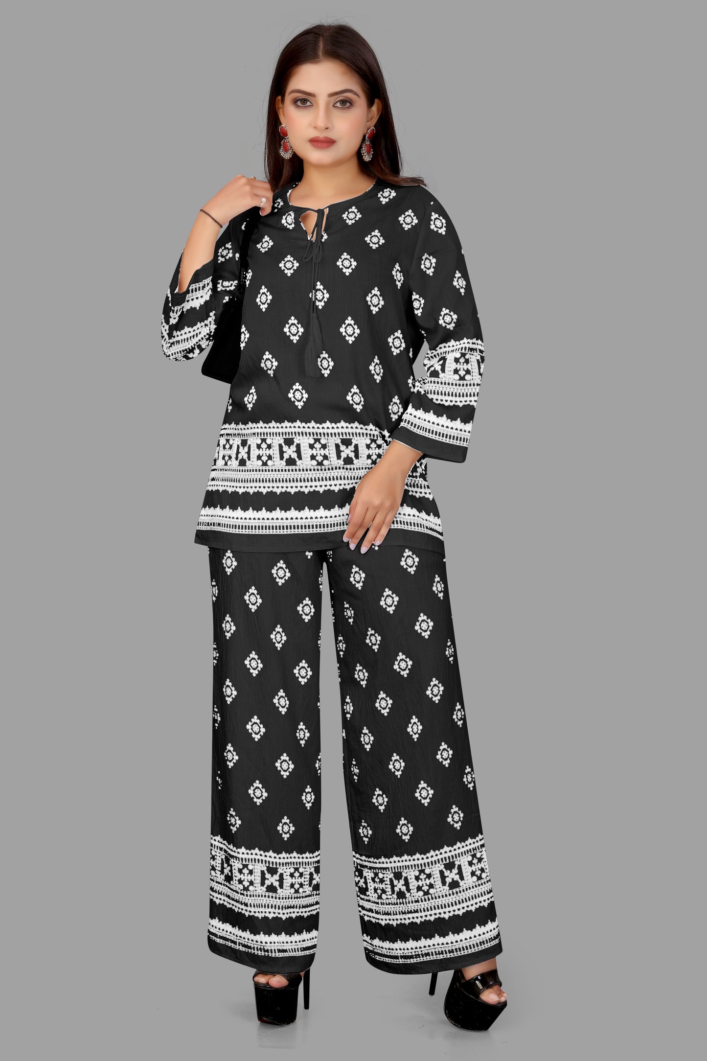 PRINTED CO ORD SET FOR WOMEN