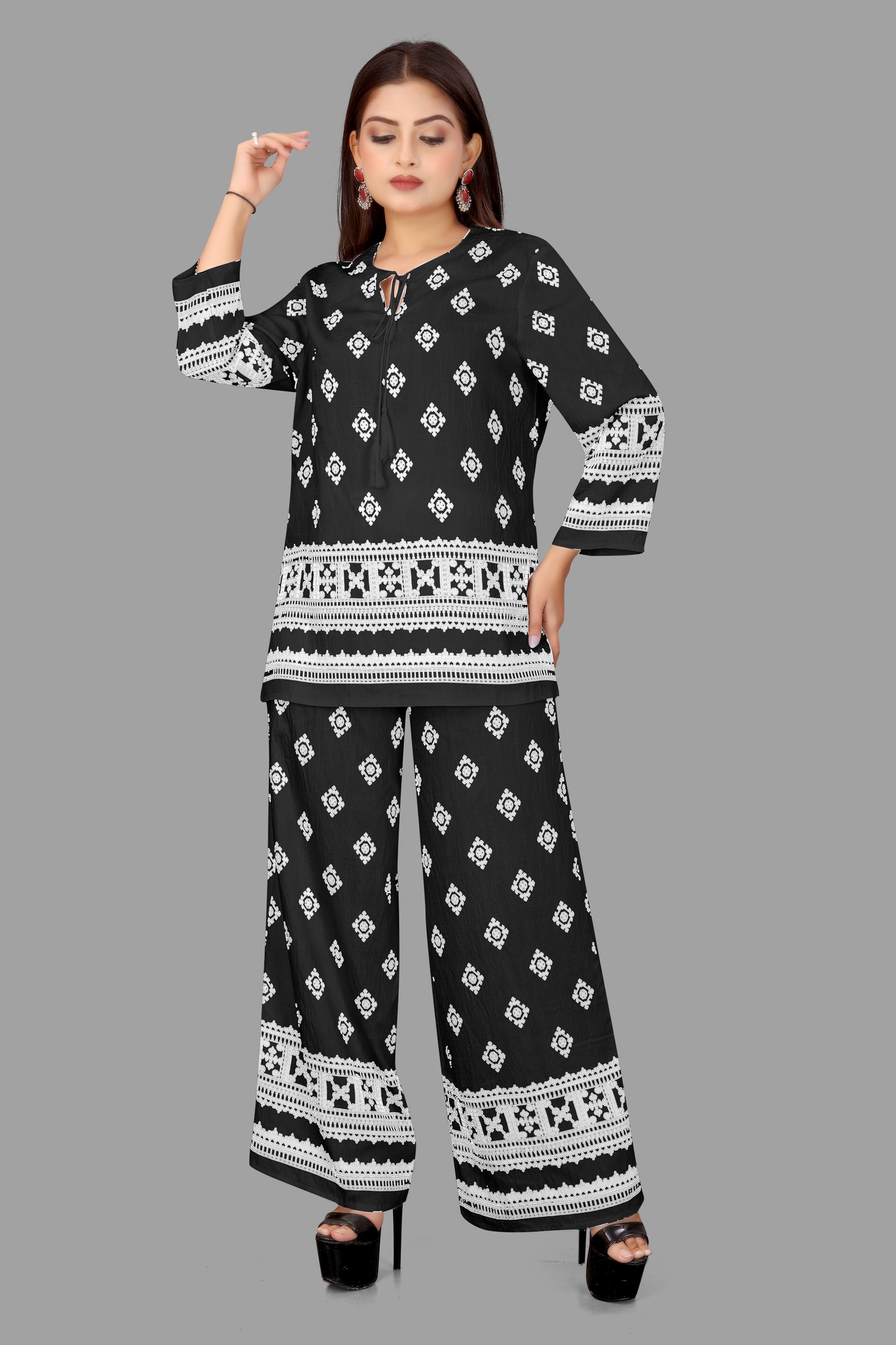 PRINTED CO ORD SET FOR WOMEN