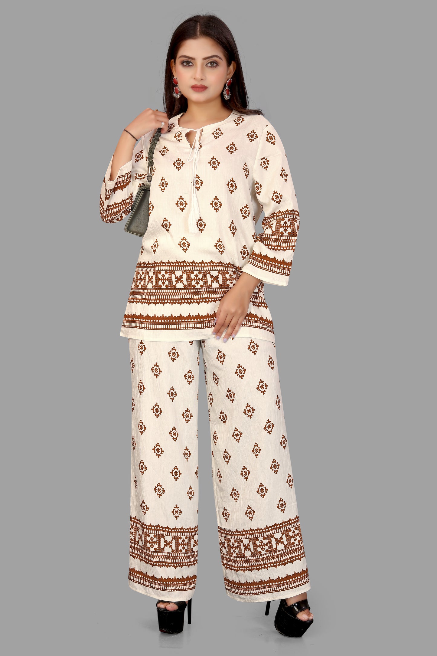 PRINTED CO ORD SET FOR WOMEN