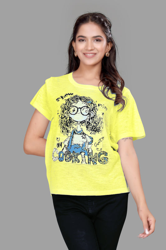 Cute Graphic Print Short Sleeve T-Shirt