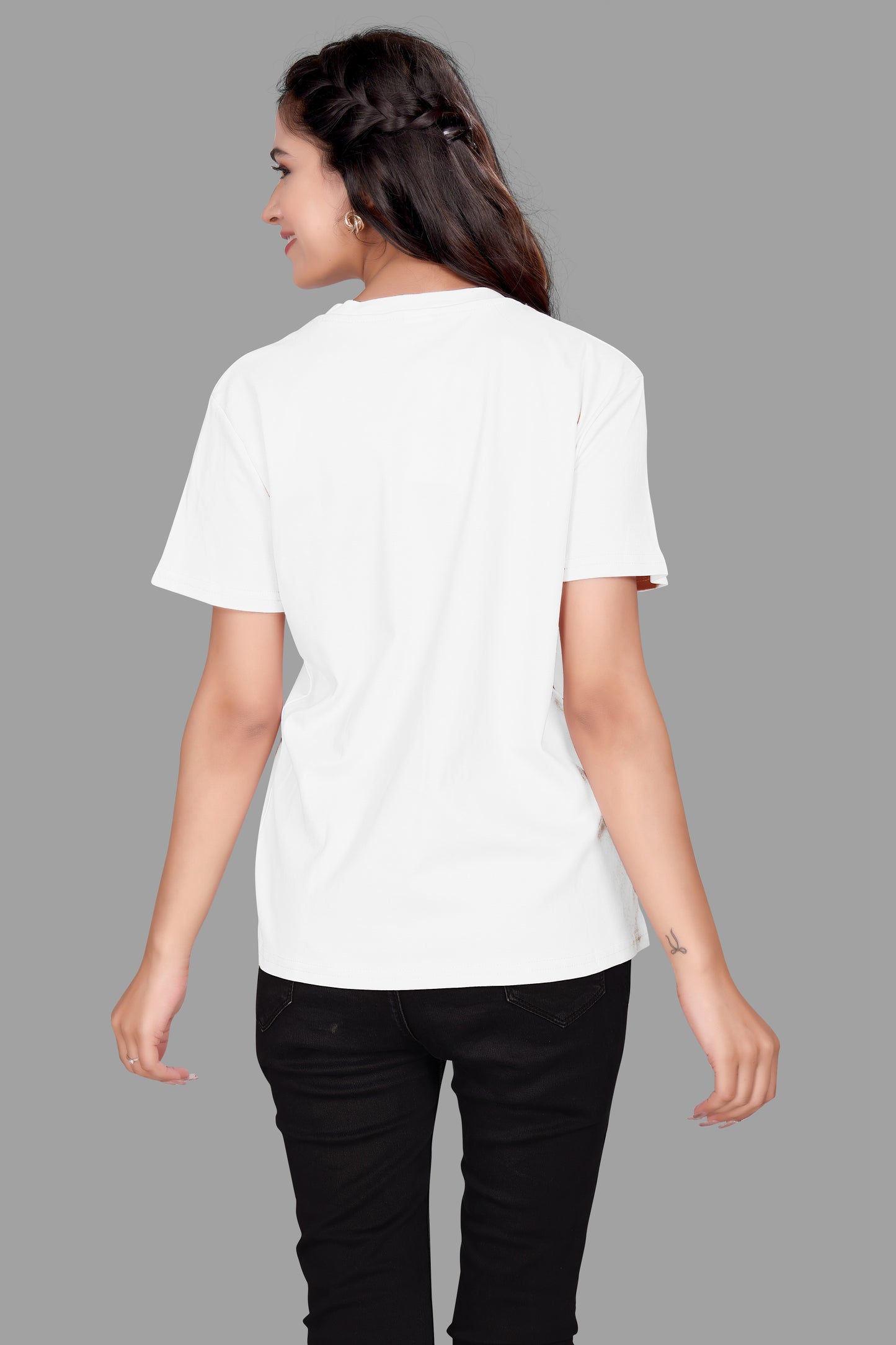 Dazzling Mickey Mouse Sequence Work Oversized T-Shirt for Women