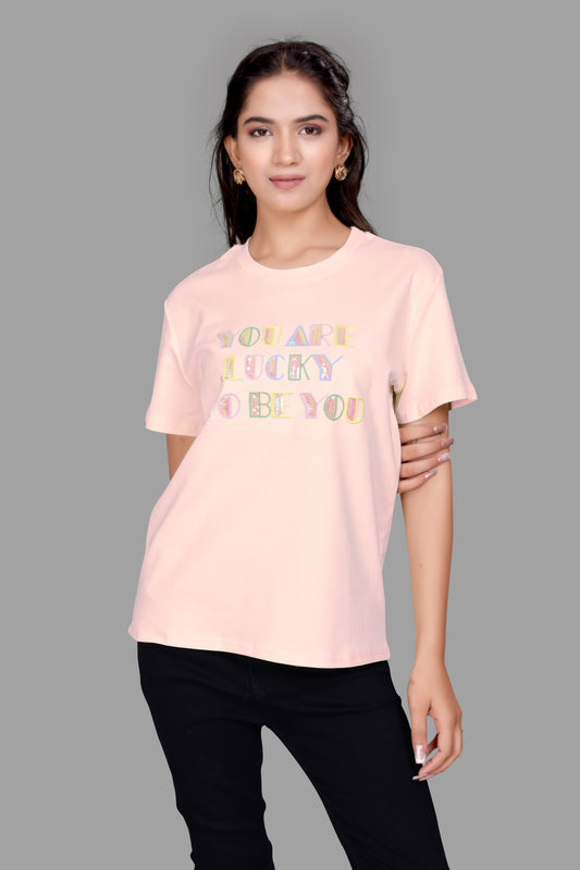 Oversized T-Shirt for Women with sequence work