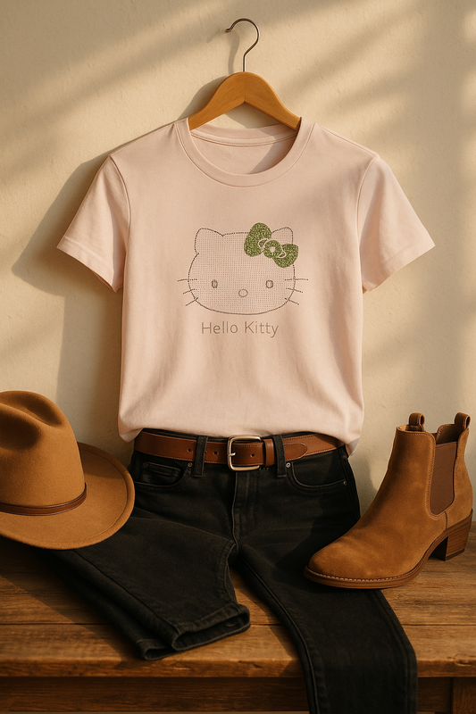 HELLO KITTY Sequence Work Oversized T-Shirt for Women