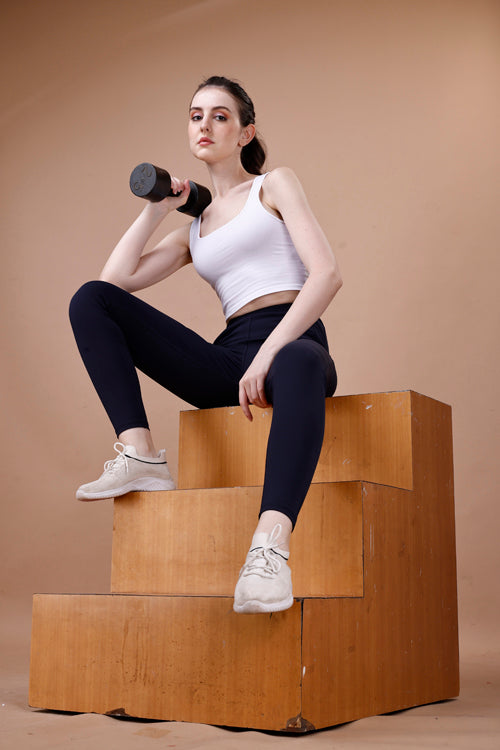 Women's High Waist Workout Leggings,Stretchable Yoga Pants for Gym, Fitness & Running