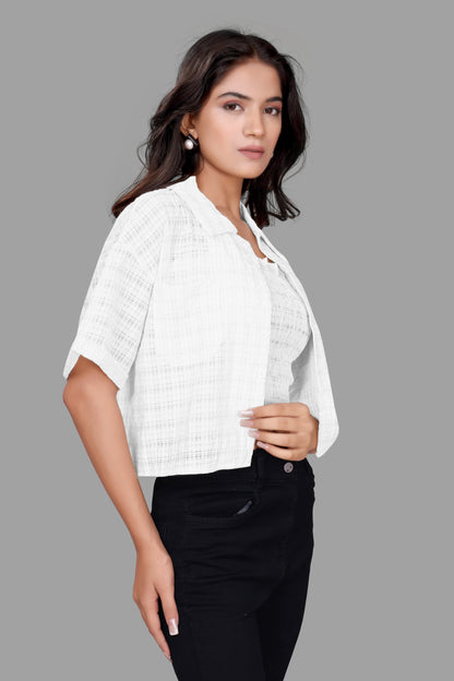 Women’s Layered Tank Top with Shirt – Stylish Two-Piece Casual Set