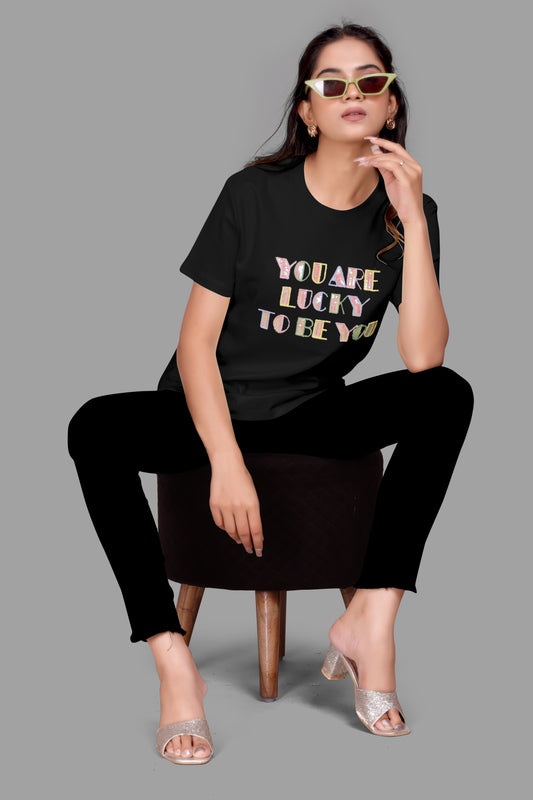 Oversized T-Shirt for Women with sequence work