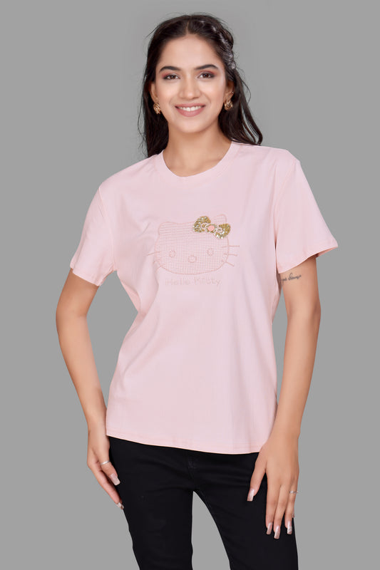 HELLO KITTY Sequence Work Oversized T-Shirt for Women