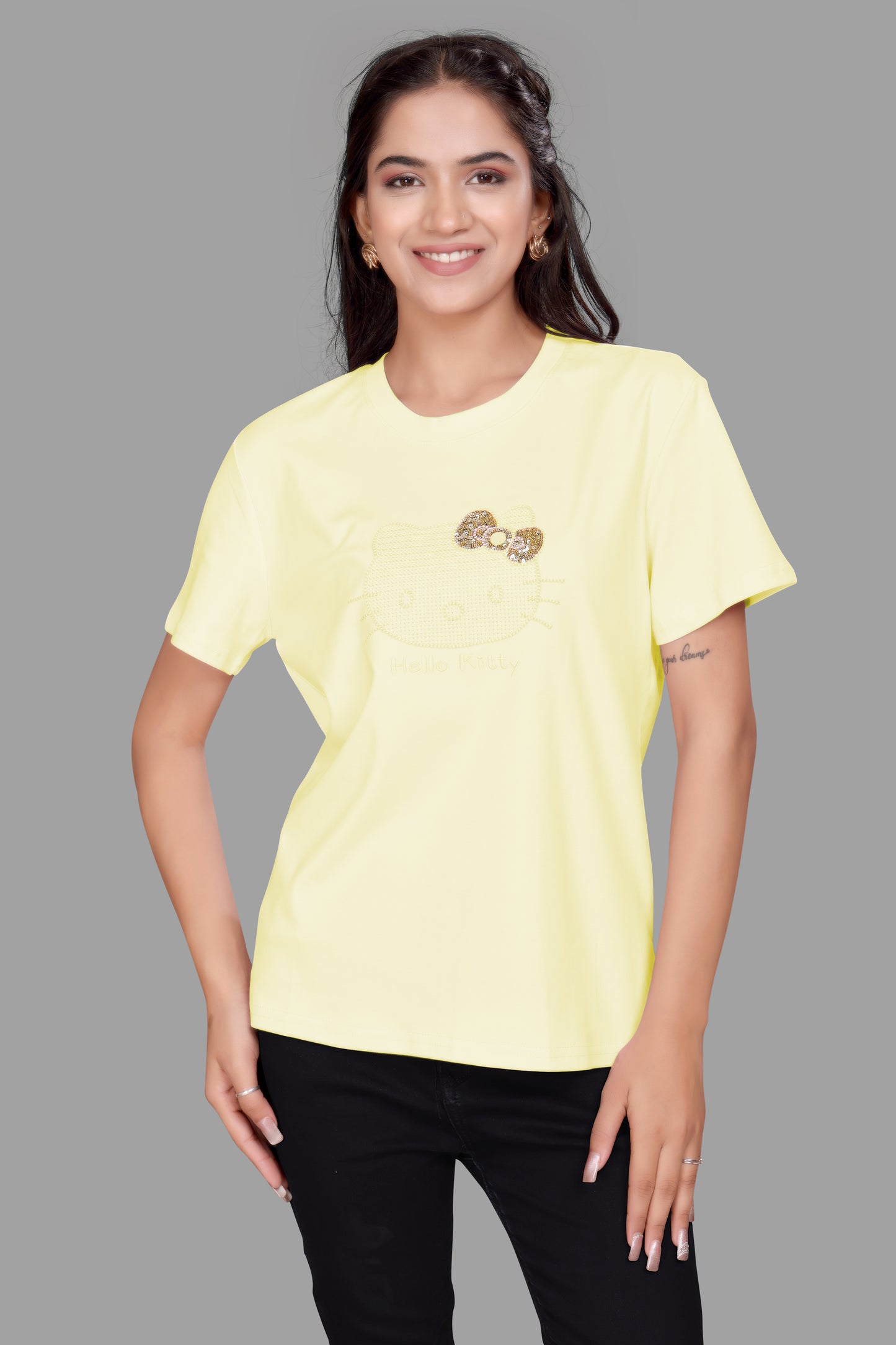 HELLO KITTY Sequence Work Oversized T-Shirt for Women