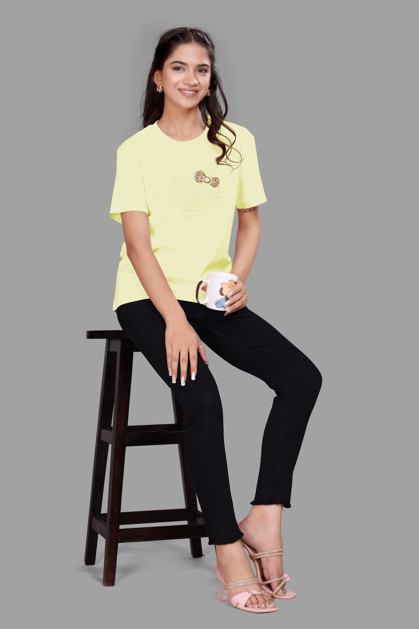 HELLO KITTY Sequence Work Oversized T-Shirt for Women