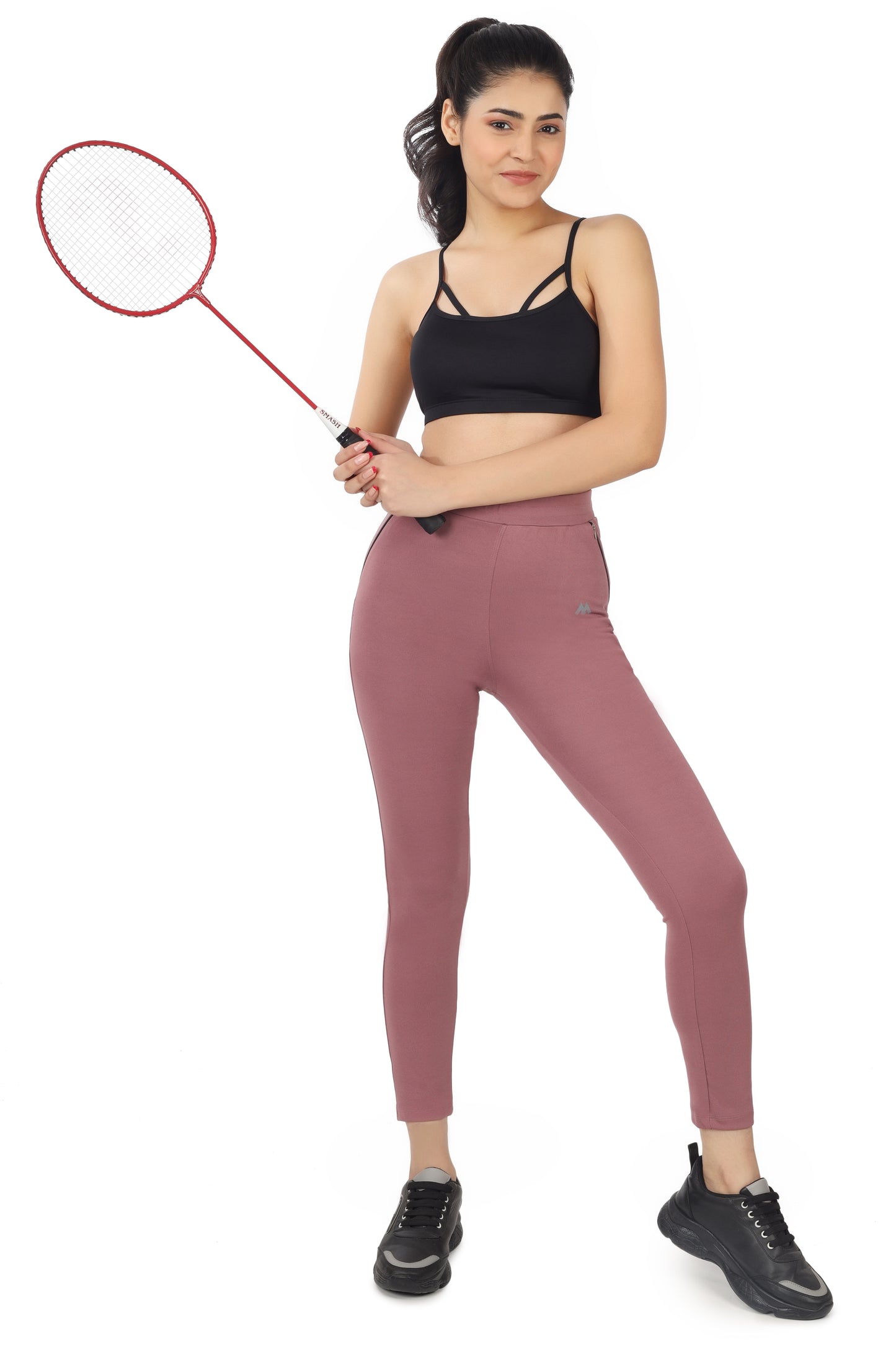 Women's High Waist Workout Leggings with Mesh Panels