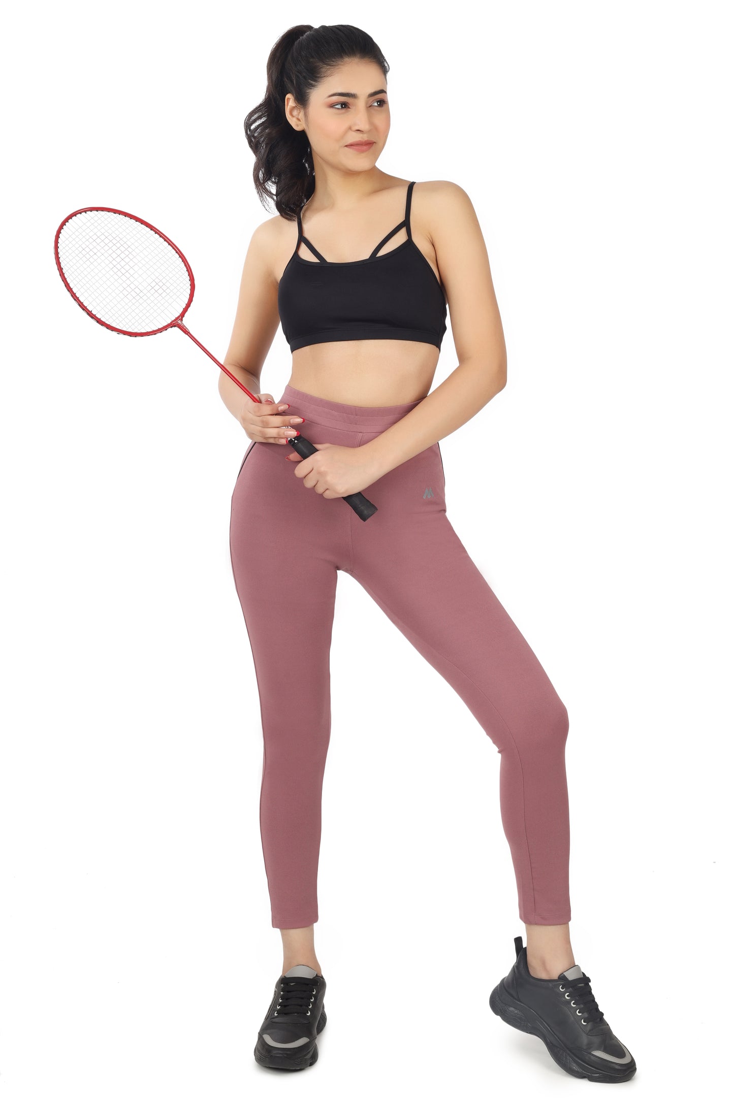 Women's High Waist Workout Leggings with Mesh Panels
